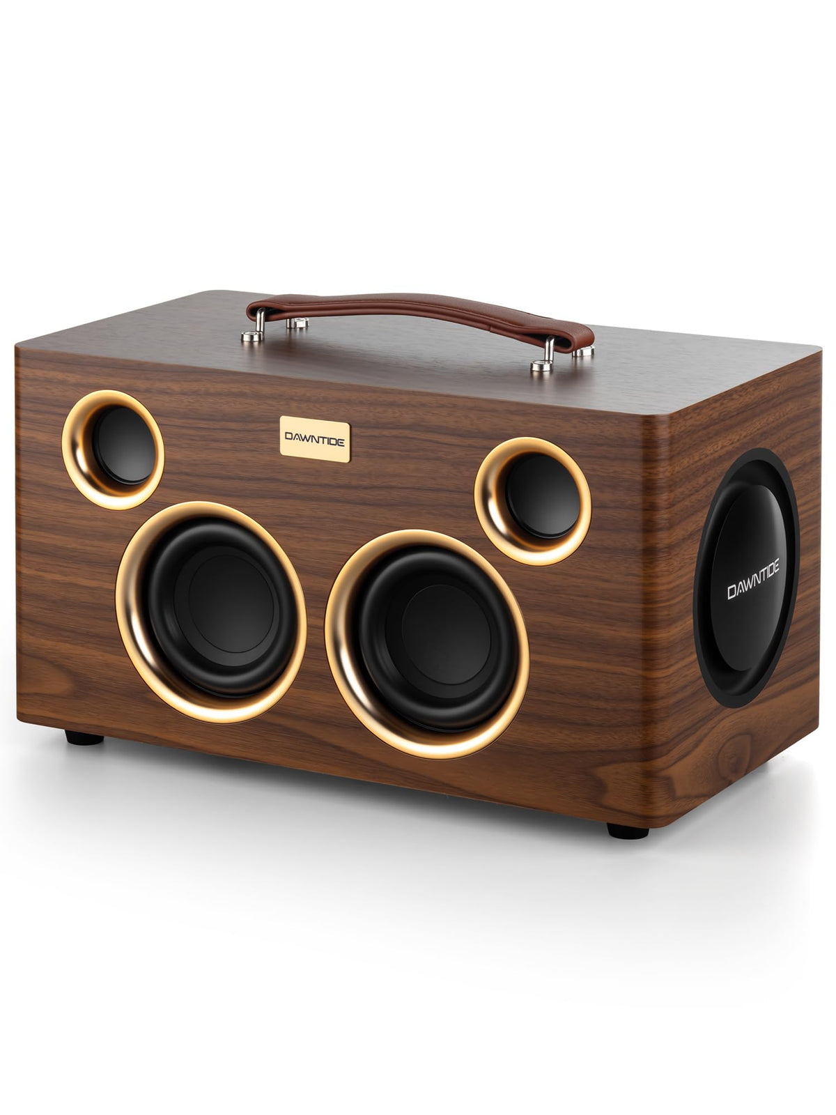 Portable Bluetooth Speaker 240W Peak Power Wooden Audio System H465