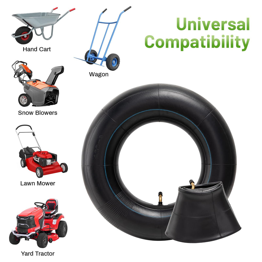 4.80/4.00-8 Replacement Tire Inner Tube with TR87 Angled Valve Pack of 2 U584