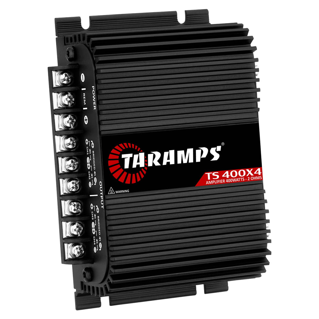 Black 2 Ohms 400W RMS 4-Channel Car Audio Amplifier P874