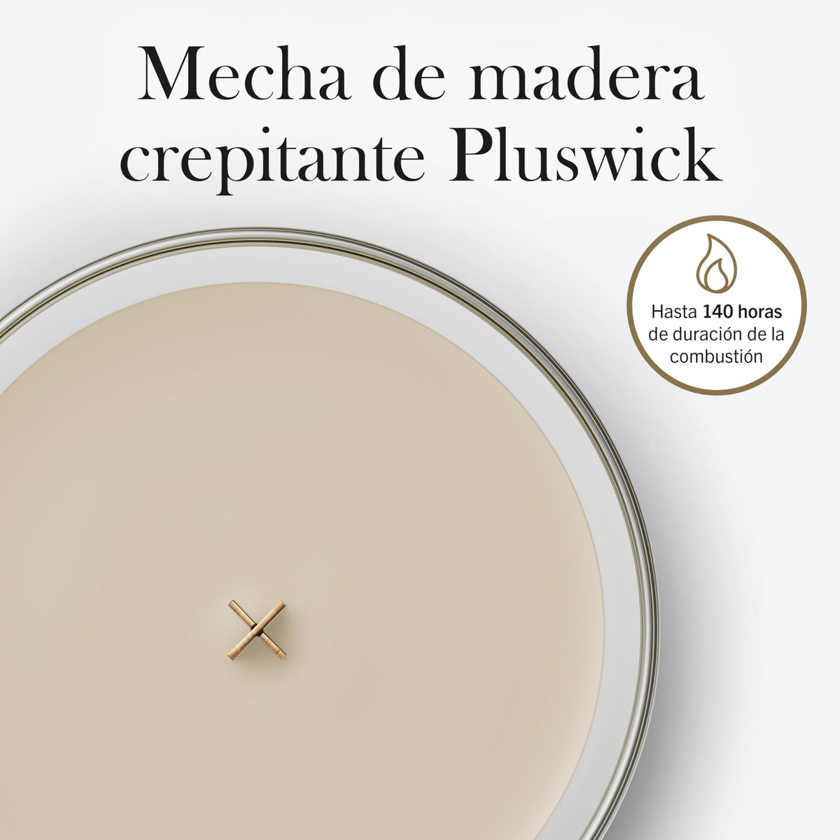 Scented Candle with Crackling Wick Up to 130 Hours I644