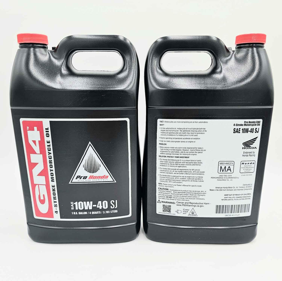 10W-40 4-Stroke Motor Oil 1 Gallon Twin Pack B869