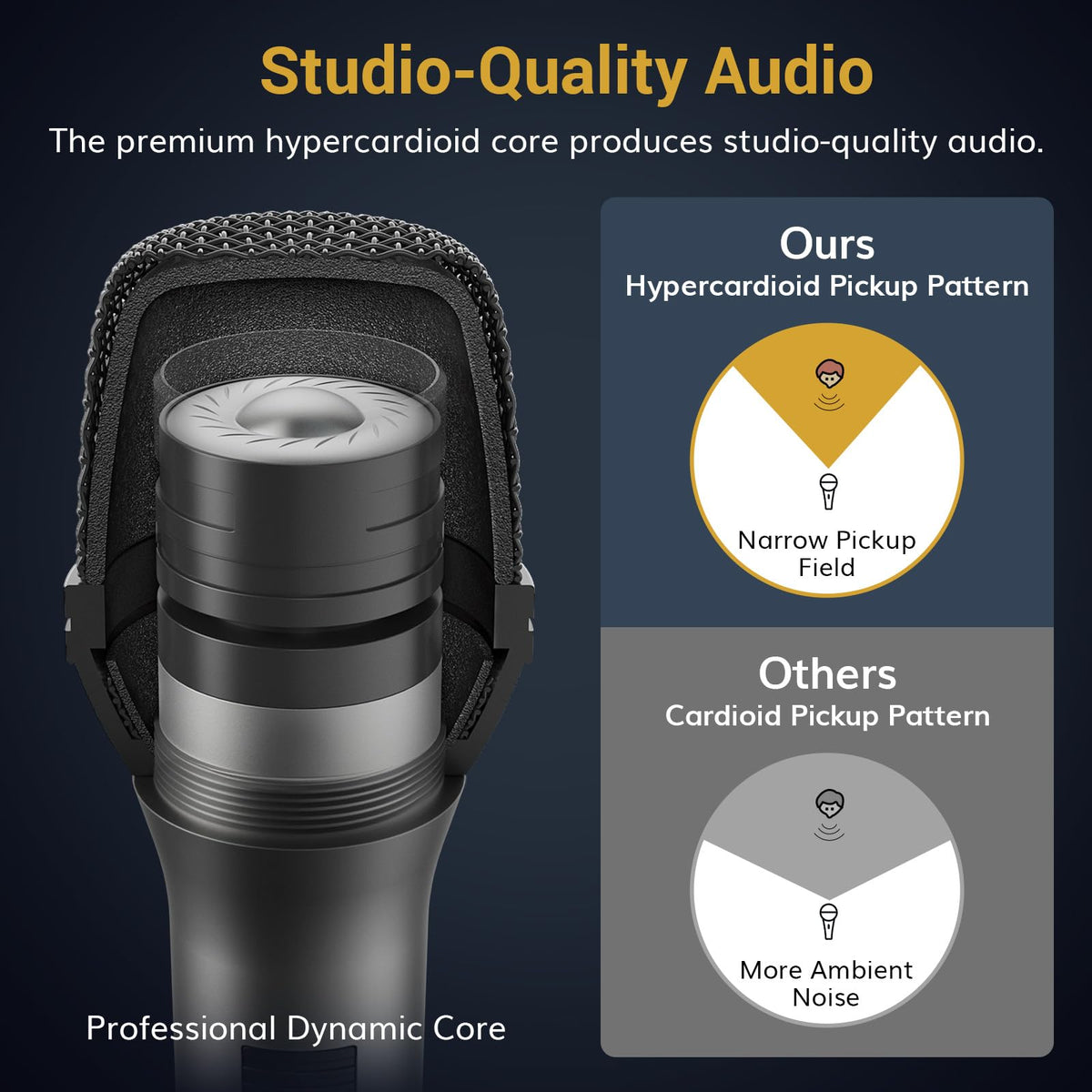 Dynamic Wired Vocal Microphone H656117