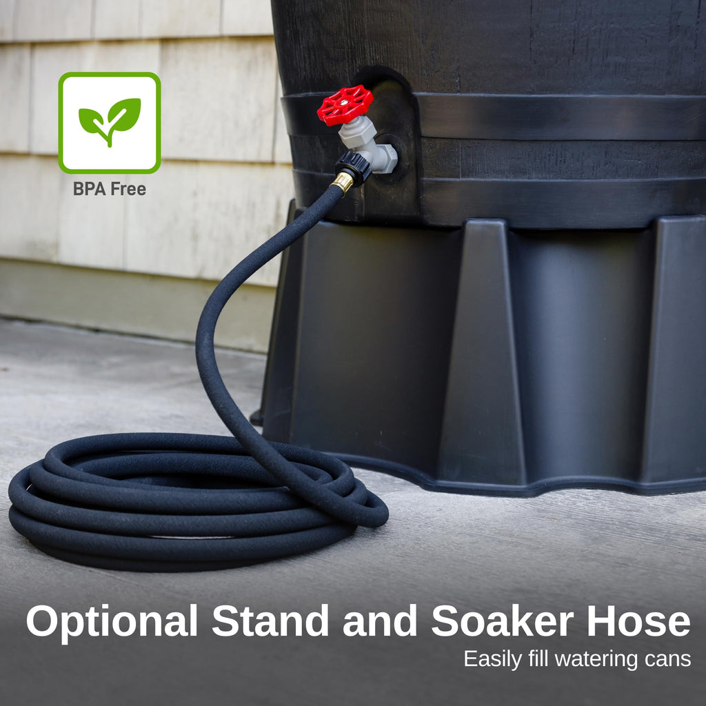 50-Gallon Recycled Plastic Rain Barrel R671
