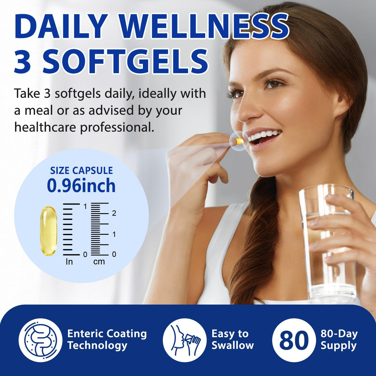 Omega 3 Fish Oil Softgels 4200mg 240 Softgels F648430