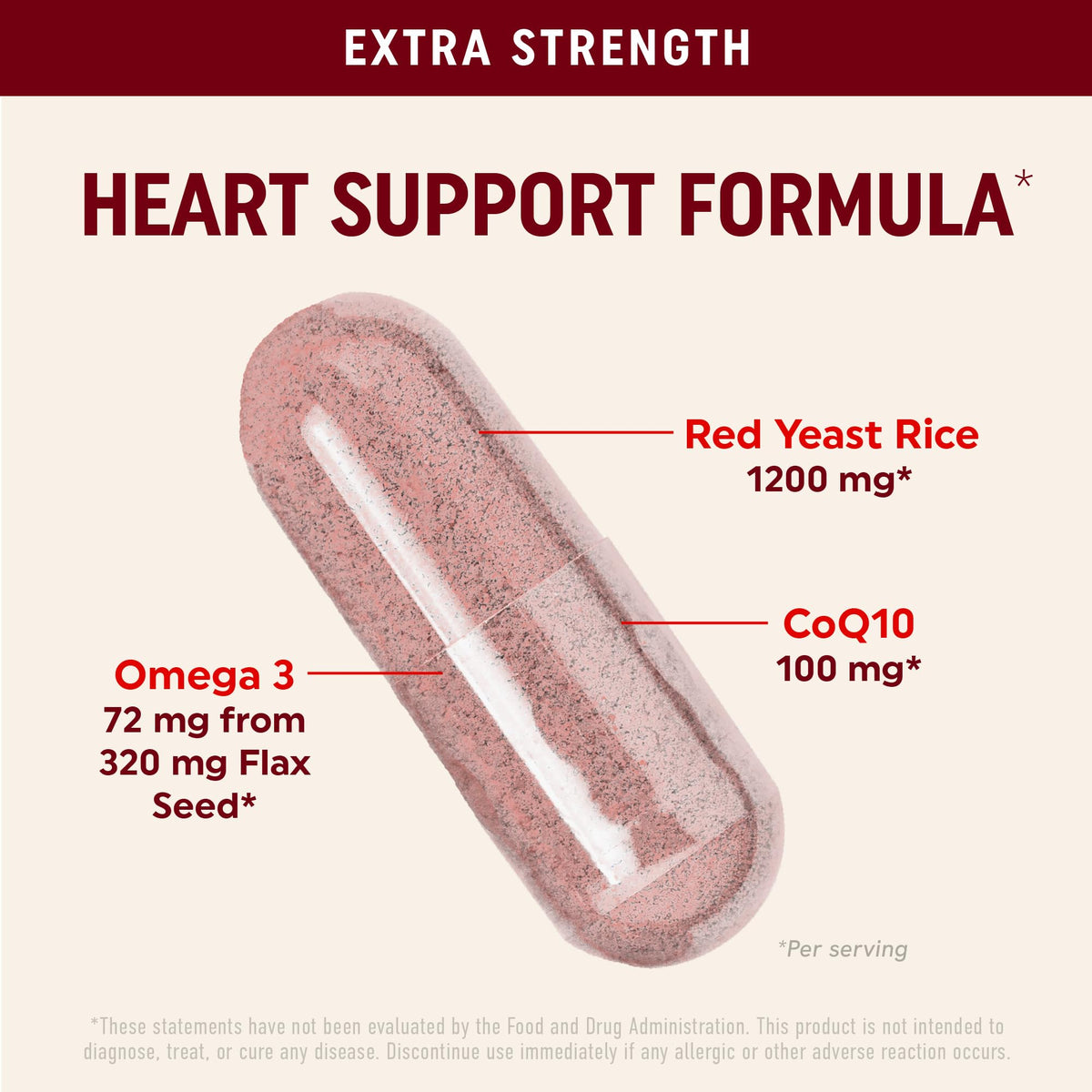 Red Yeast Rice with CoQ10 + Omega 3 1200mg K445
