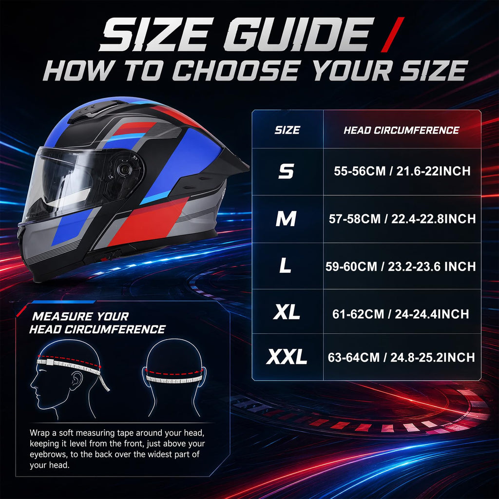 Heavy Duty Flip Up Modular Motorcycle Helmet H4637