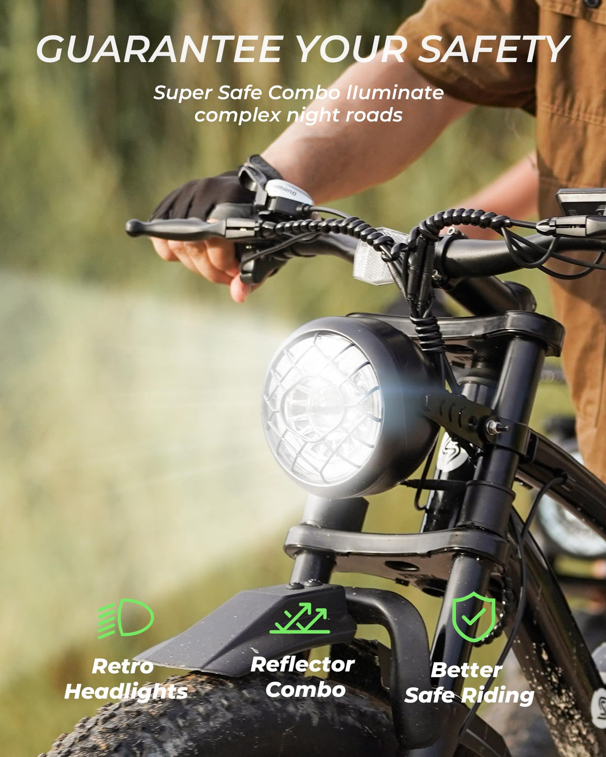 1000W 22 MPH 20"x4" Fat Tire Electric Bike A122622