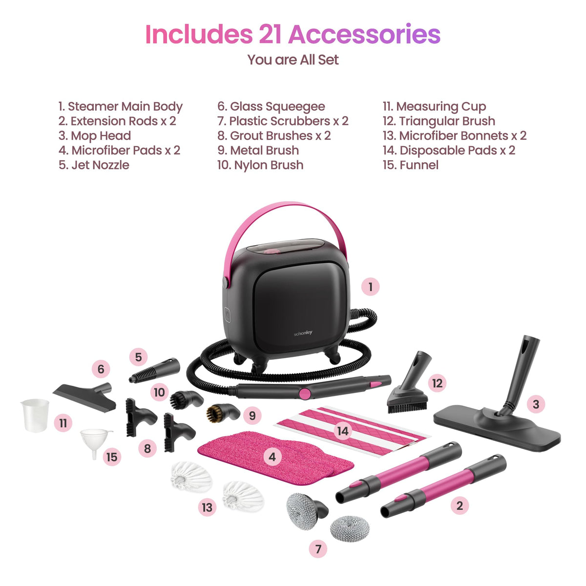 21-in-1 Steam Cleaner D680