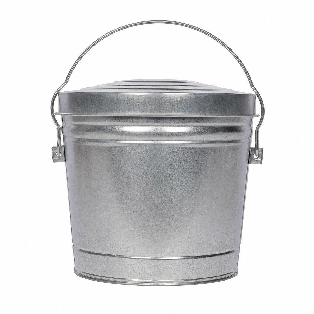 6 Gallon Galvanized Steel Storage Can with Locking Lid P58413