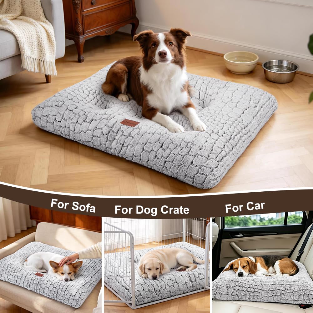 White Dog Crate Pad 24"x18" R1466