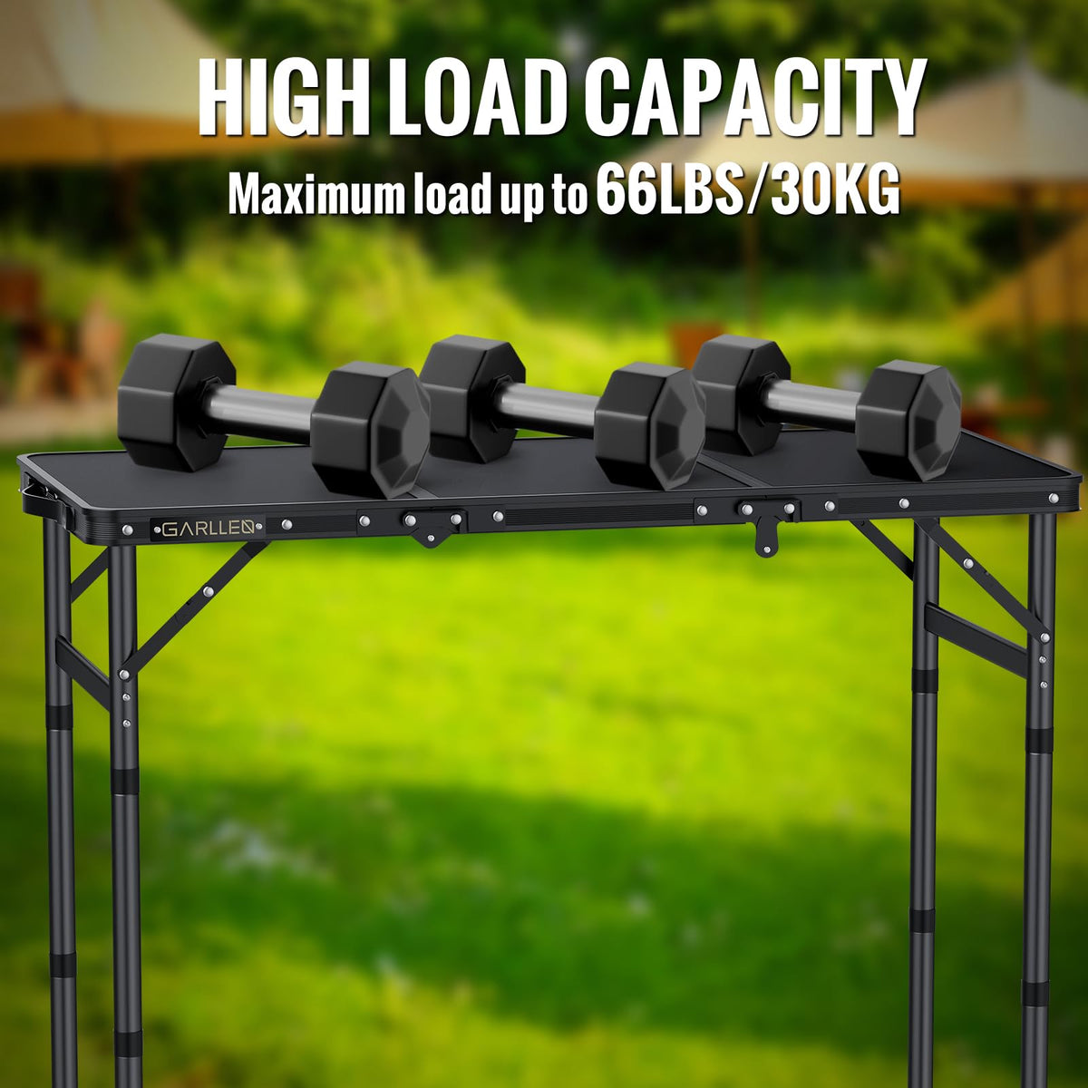 Folding Camping Table 3 Adjustable Height V235820