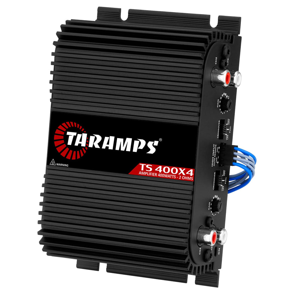Black 2 Ohms 400W RMS 4-Channel Car Audio Amplifier P874