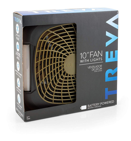 10 in Portable Fan with LED Lights C5433