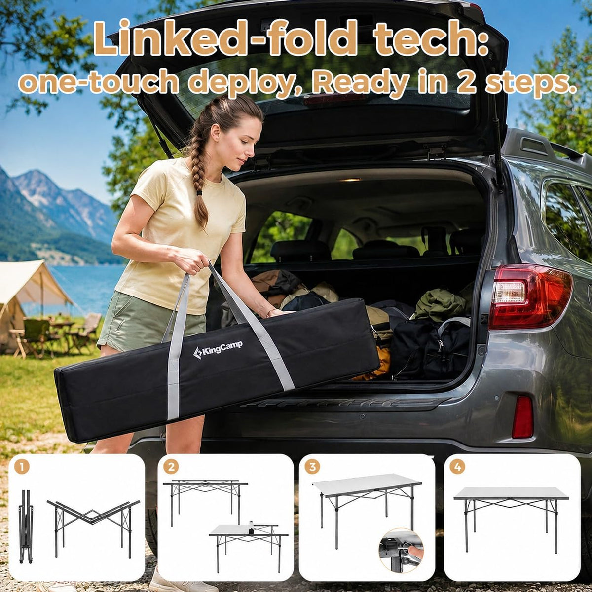 53.5" Heavy Duty Folding Camping Table O682870
