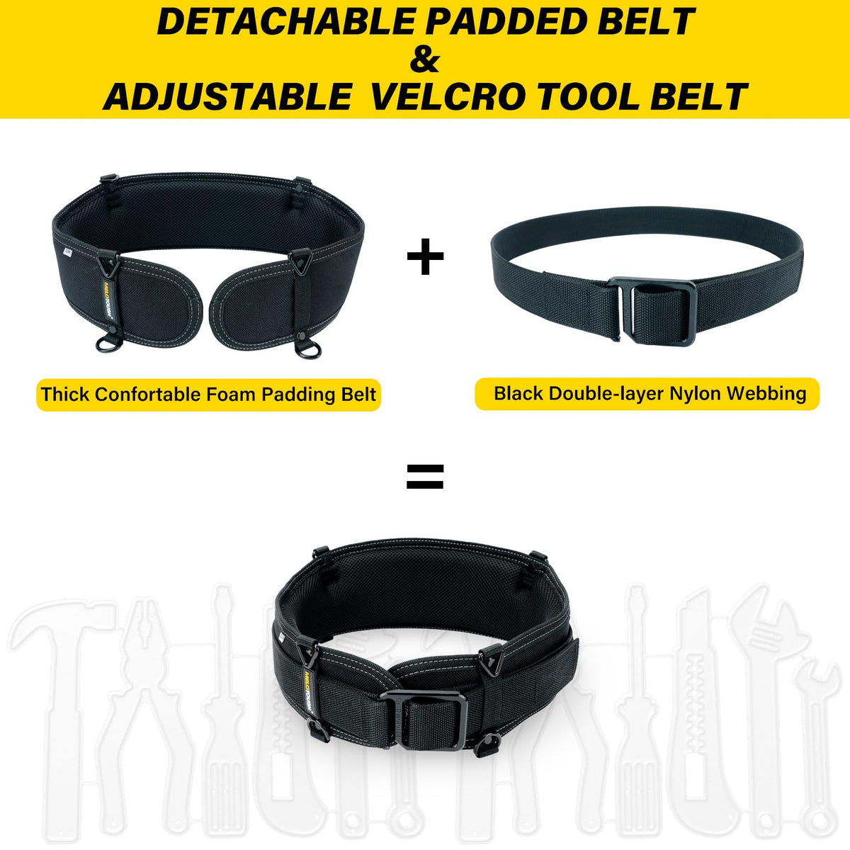 Padded Electrician Tool Belt G5056
