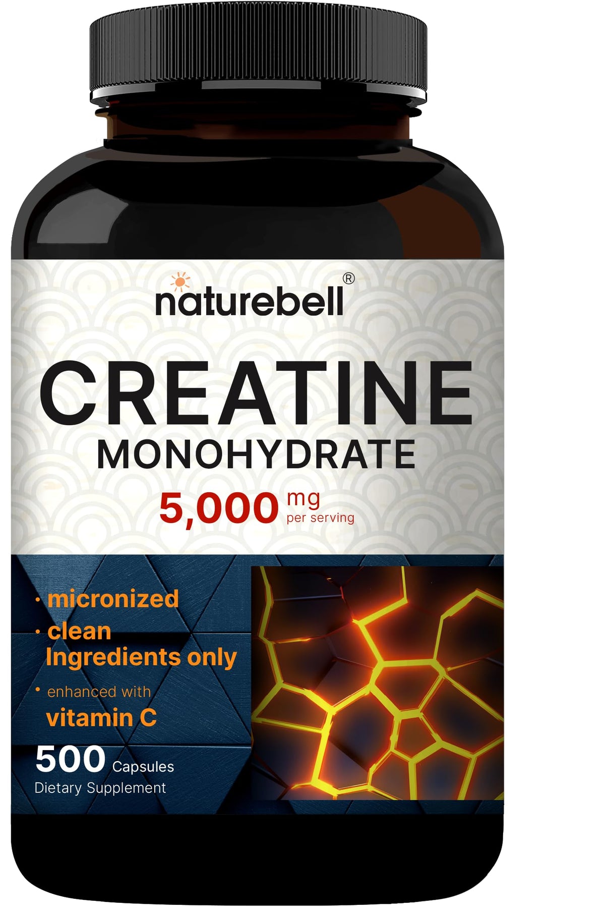 Micronized Unflavored Creatine Monohydrate Capsules 5,000mg 500 Count G73013