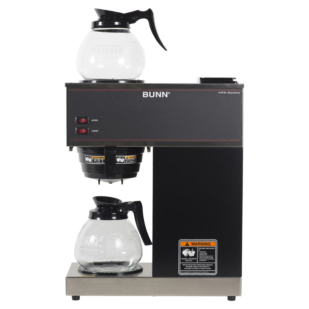 12-Cup Commercial Coffee Brewer with Glass Decanters Q6163