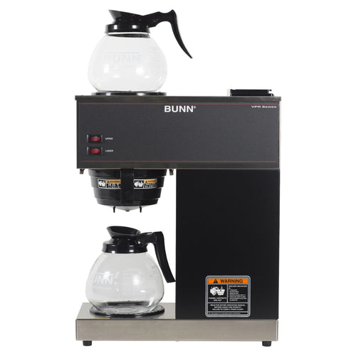 12-Cup Commercial Coffee Brewer with Glass Decanters Q6163