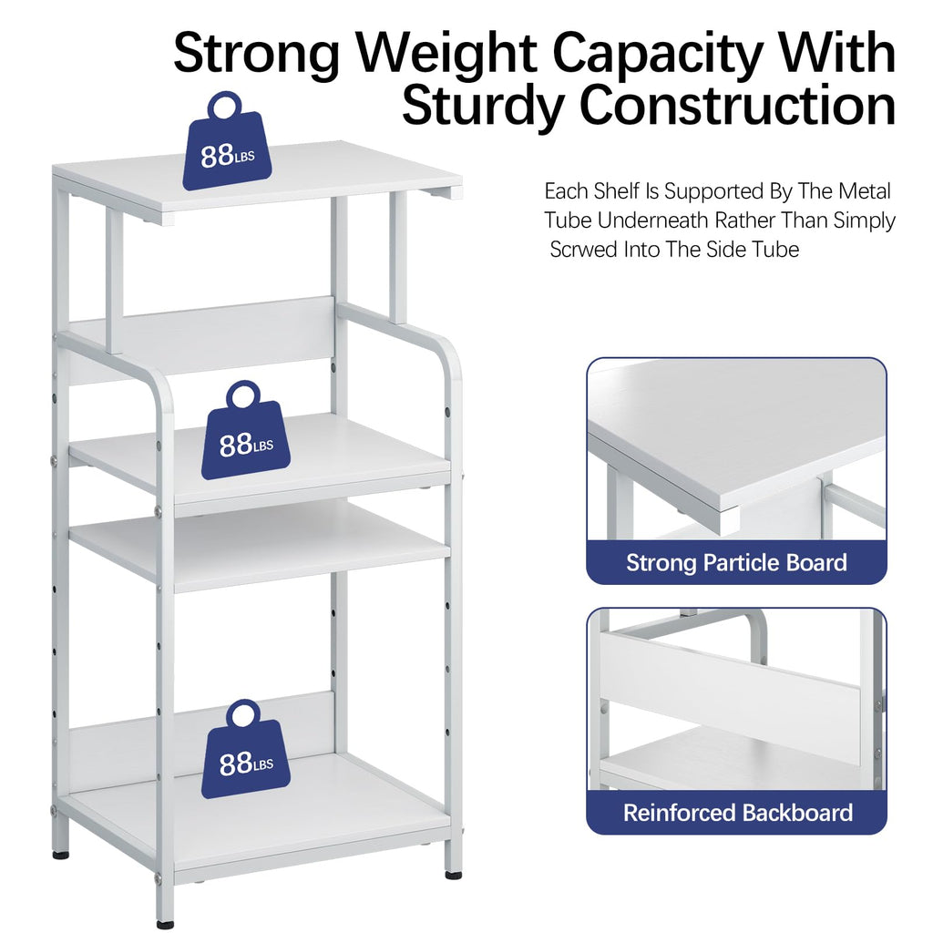 4-Tier Printer Stand with Storage Shelf V602148