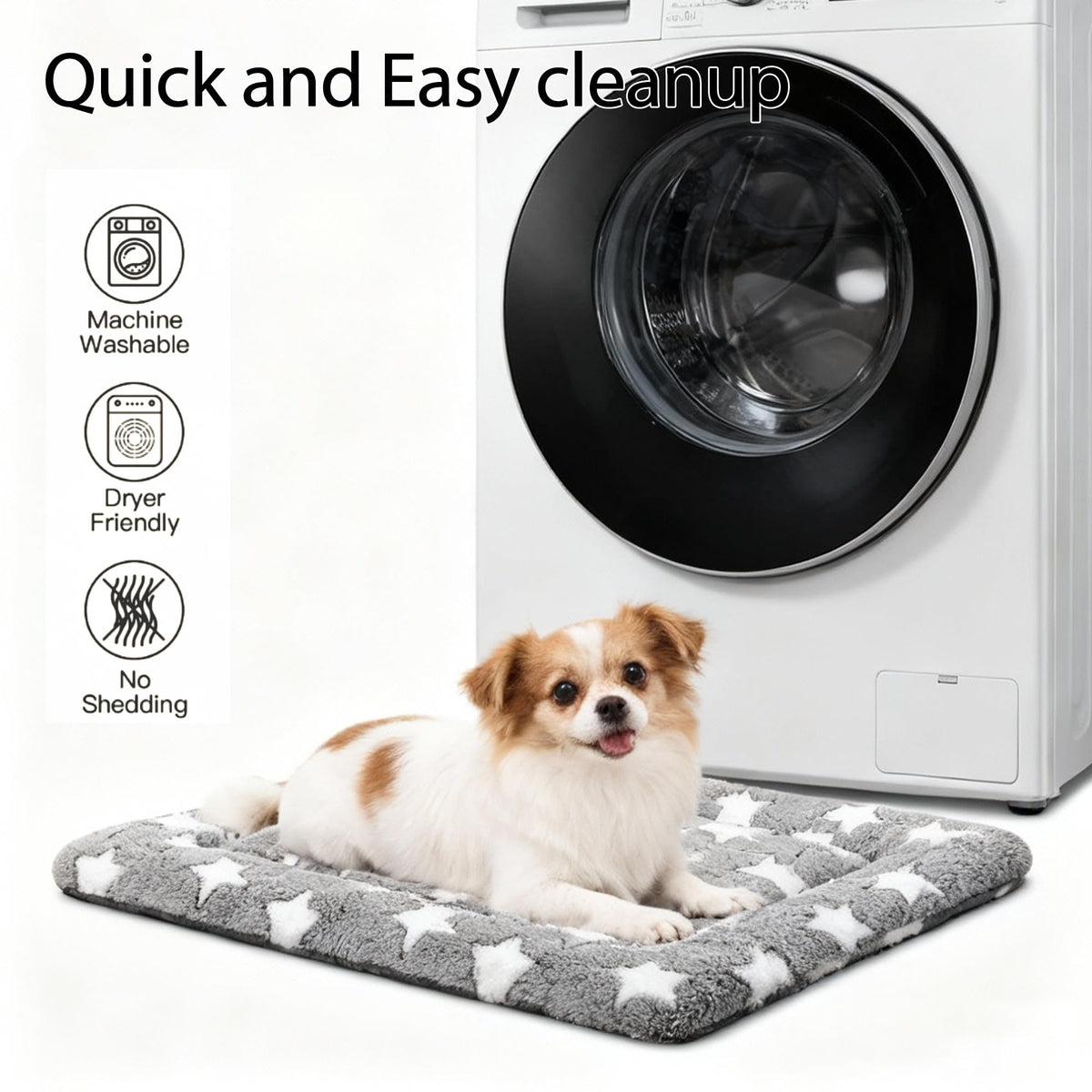 Reversible Machine Washable Dog Bed Mat W941