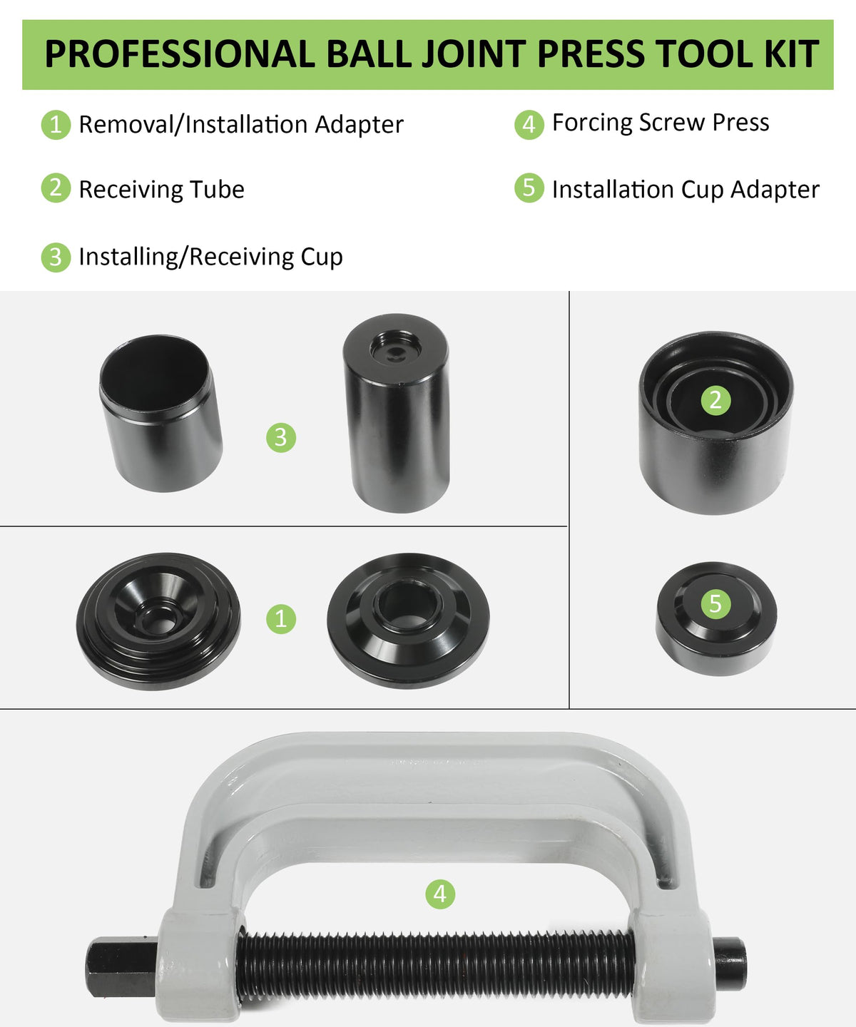 Ball Joint Removal Tool Kit with 4x4 Adapters U792