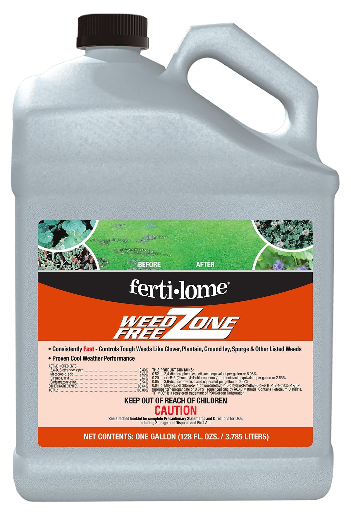 Weed Free Zone Broadleaf Weed Killer Concentrate, 1 gal Y711