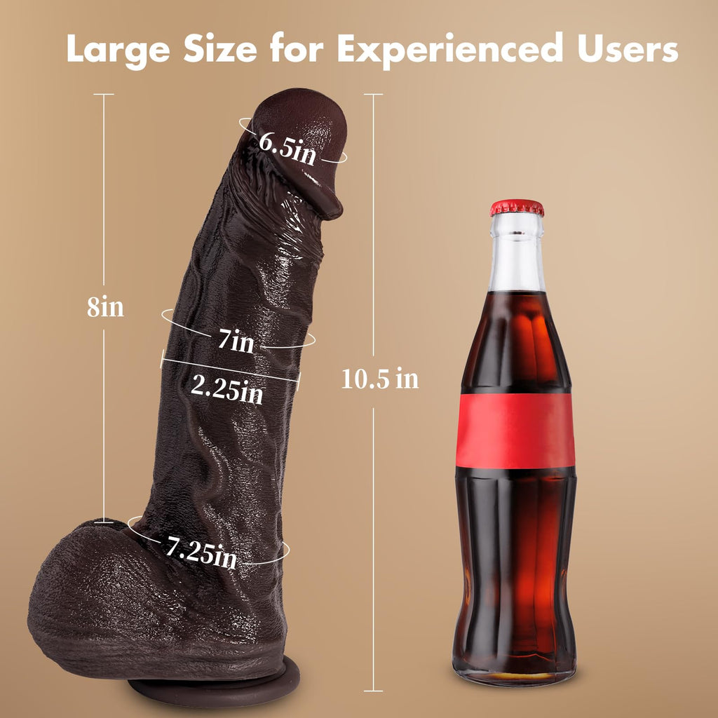 10 Inch Black Dildo with Suction Cup K544369