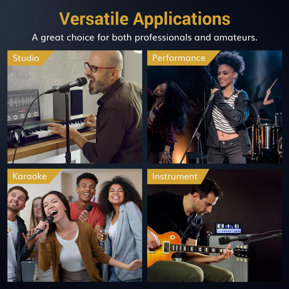Dynamic Wired Vocal Microphone H656117