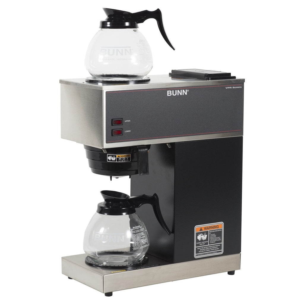 12-Cup Commercial Coffee Brewer with Glass Decanters Q6163