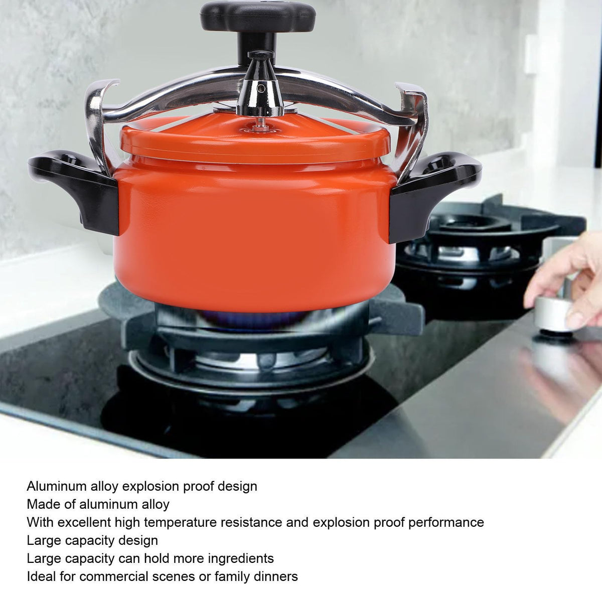 Aluminum Alloy Pressure Cooker with Double Bottom 2L O3115