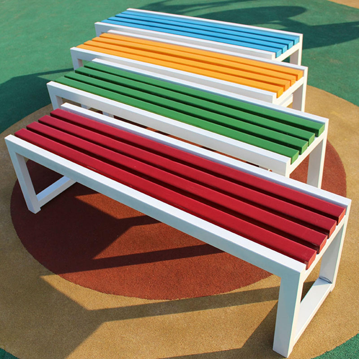 Weatherproof Metal Garden Bench 150 × 40 × 45 cm W565770