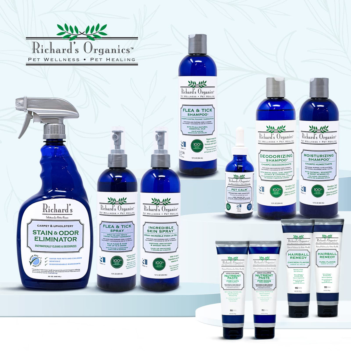 All-Natural Flea and Tick Shampoo for Dogs 12oz I816593