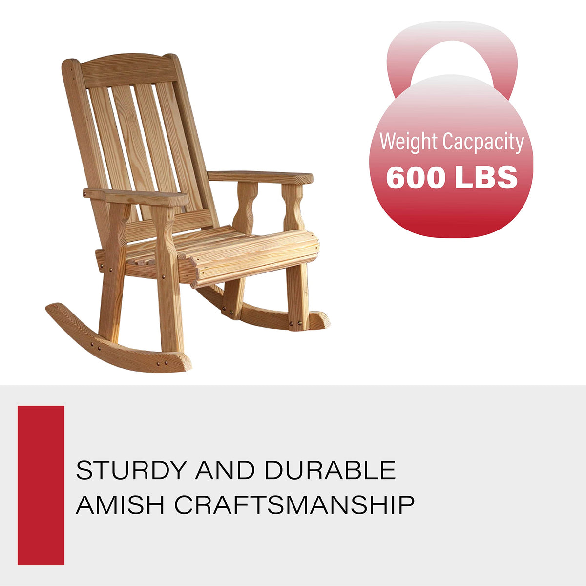 Heavy Duty Pressure Treated Rocking Chair X208053