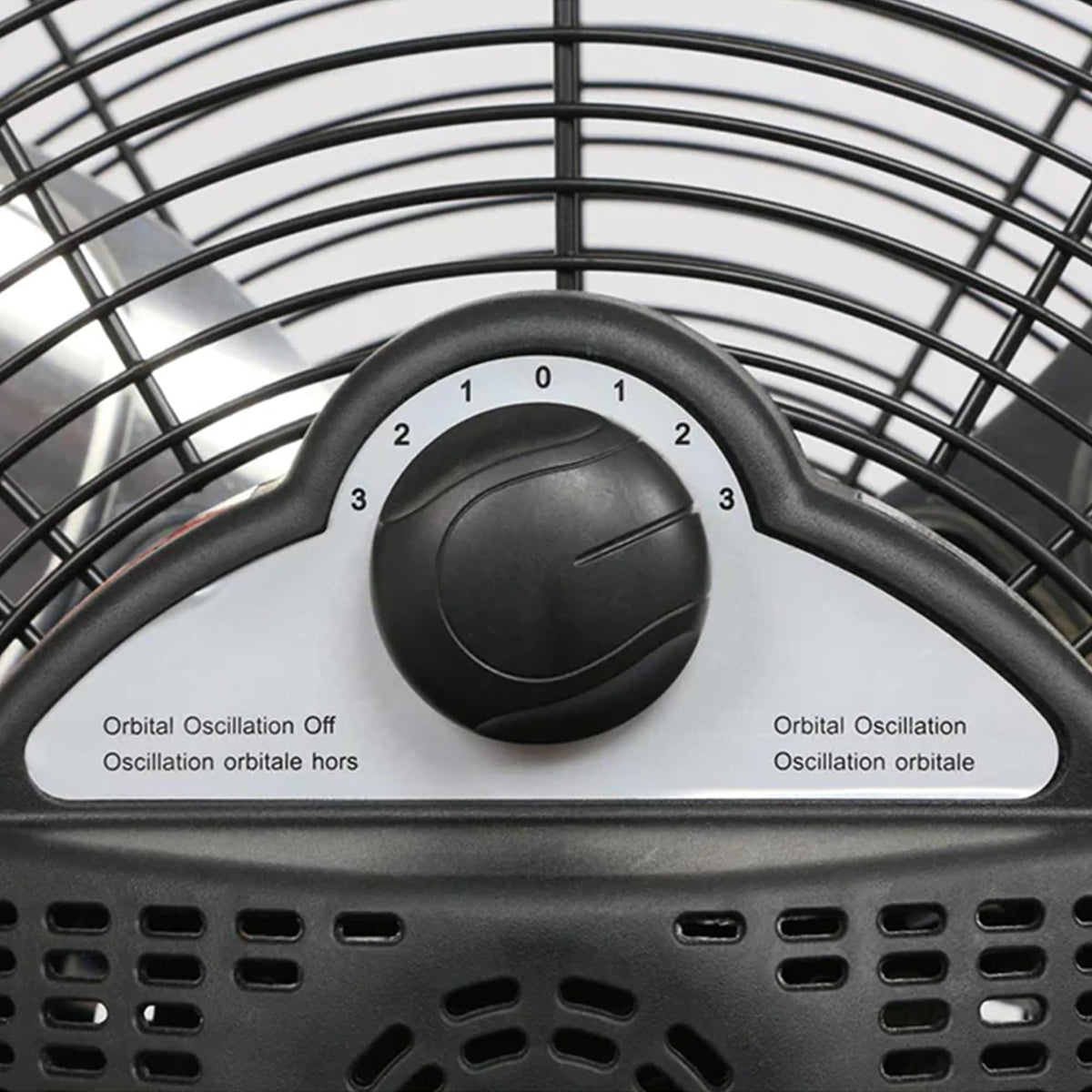 High Velocity Metal Orbital Floor Fan, 3 Speeds, Black, 20in N373501