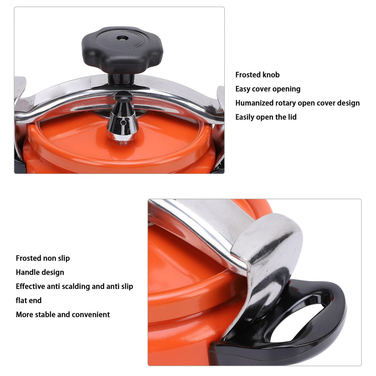 Aluminum Alloy Pressure Cooker with Double Bottom 2L O3115