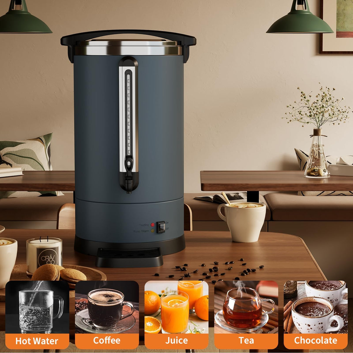 100-Cup Stainless Steel Coffee Urn O722