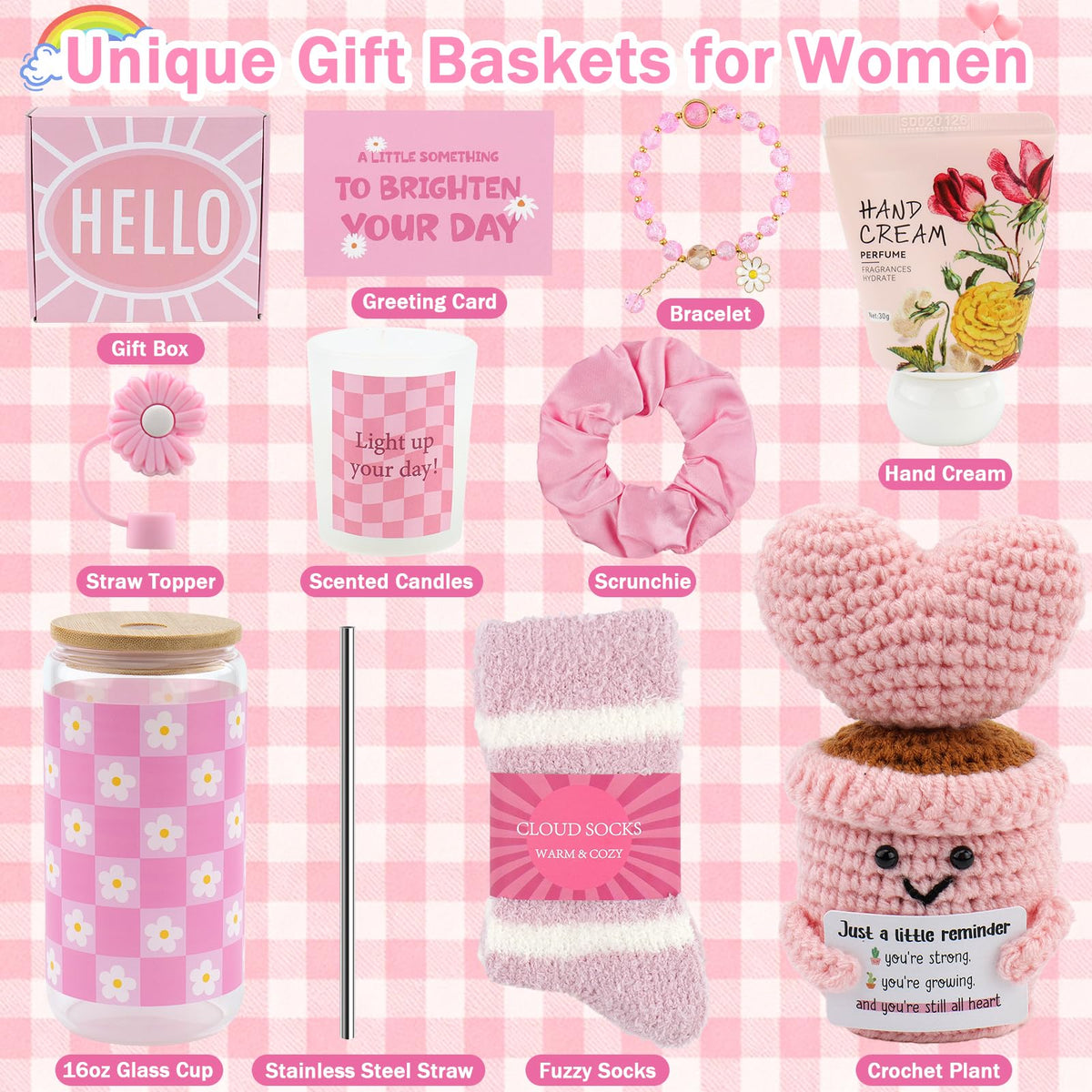 Pink Gift Basket F468