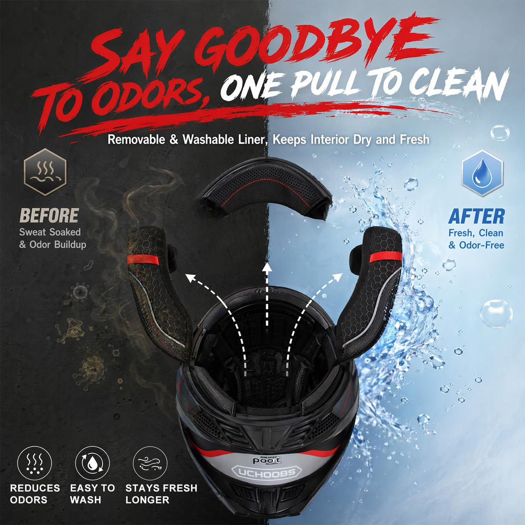 Heavy Duty Flip Up Modular Motorcycle Helmet H4637