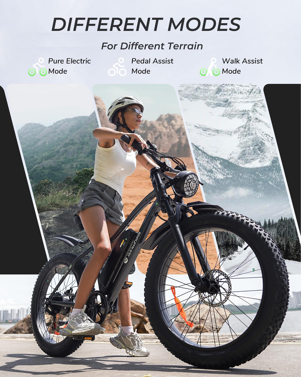 1000W 22 MPH 20"x4" Fat Tire Electric Bike A122622