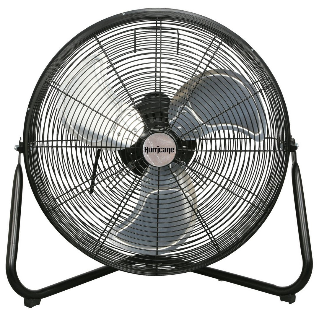 High Velocity Metal Orbital Floor Fan, 3 Speeds, Black, 20in N373501