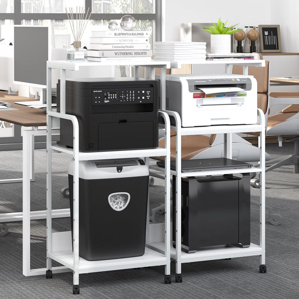 4-Tier Printer Stand with Storage Shelf V602148