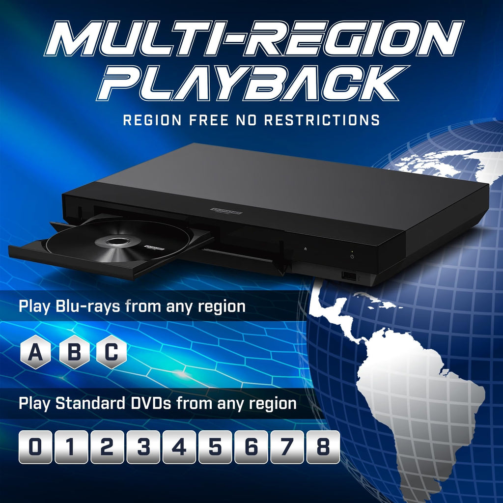 4k UHD Blu-ray Player Multi-Region Code Free C2355