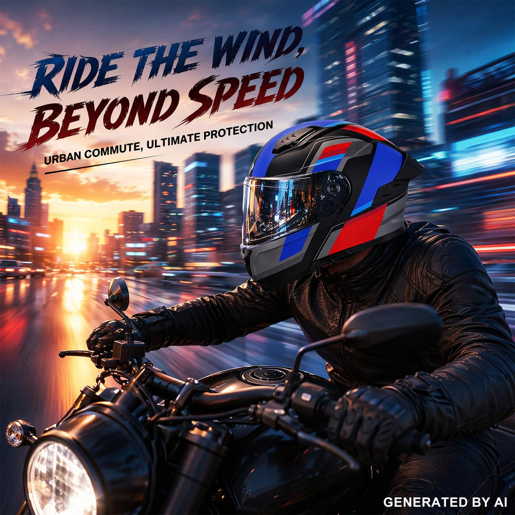 Heavy Duty Flip Up Modular Motorcycle Helmet H4637