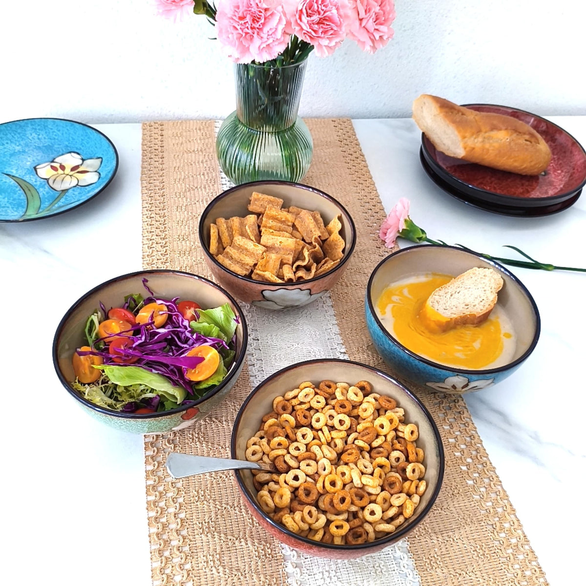28oz Ceramic Bowl Set of 4 G49101