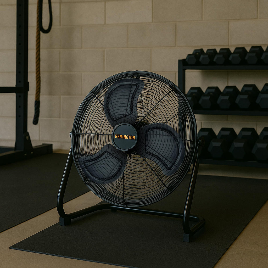 20 Inch 3 Speed Black Metal Floor Fan I110195