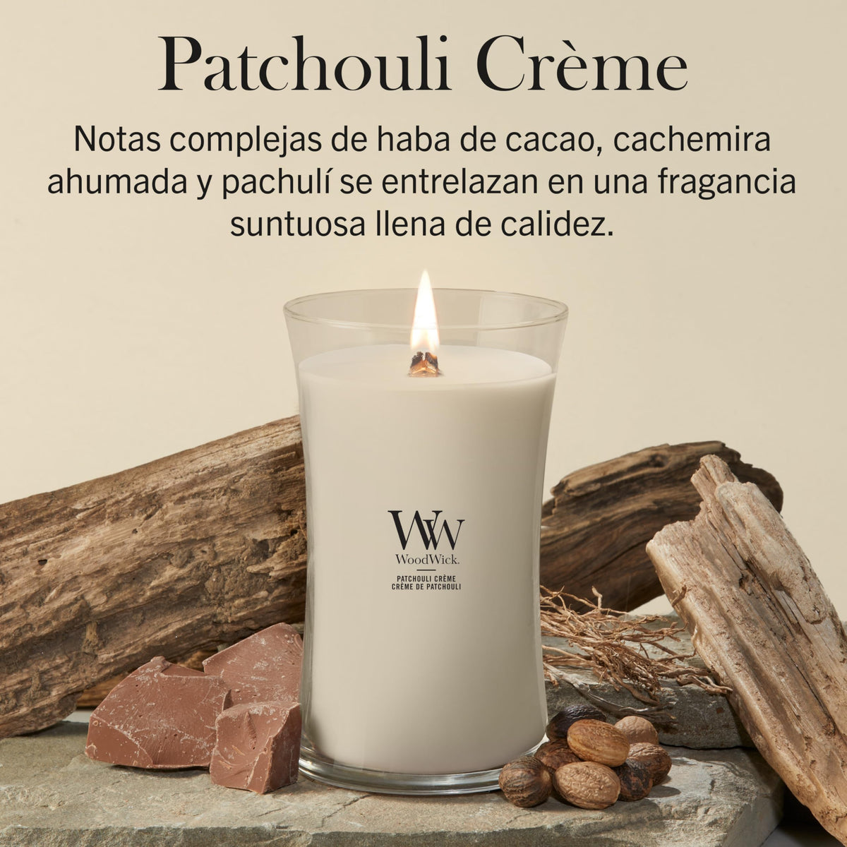 Scented Candle with Crackling Wick Up to 130 Hours I644