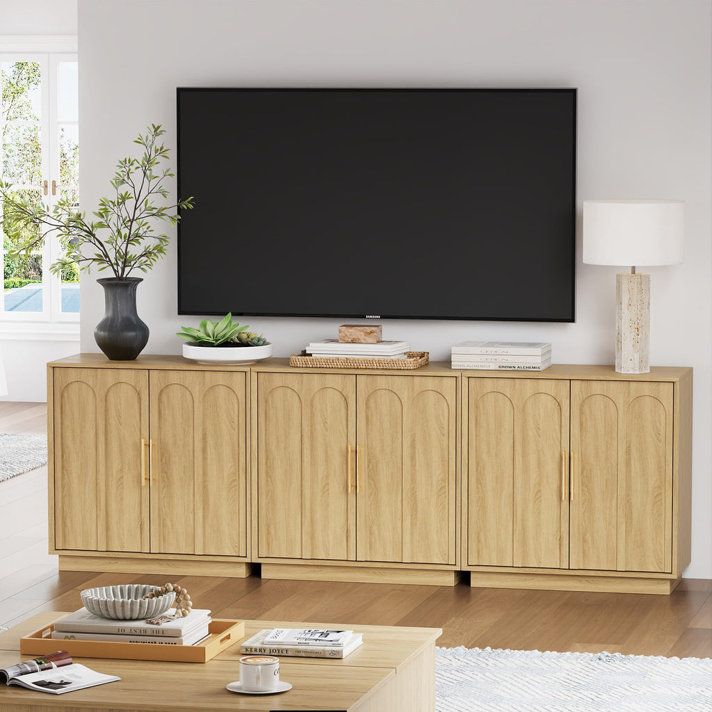 31.5" Oak Sideboard Buffet Cabinet with Storage C523