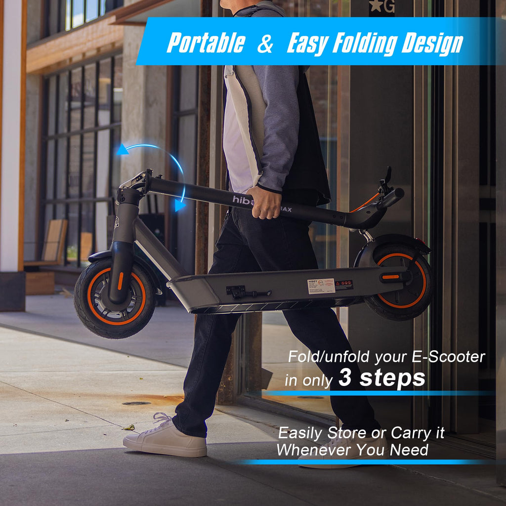 Adult Electric Scooter, 500W Motor, 40.4 Miles Long Range W660934