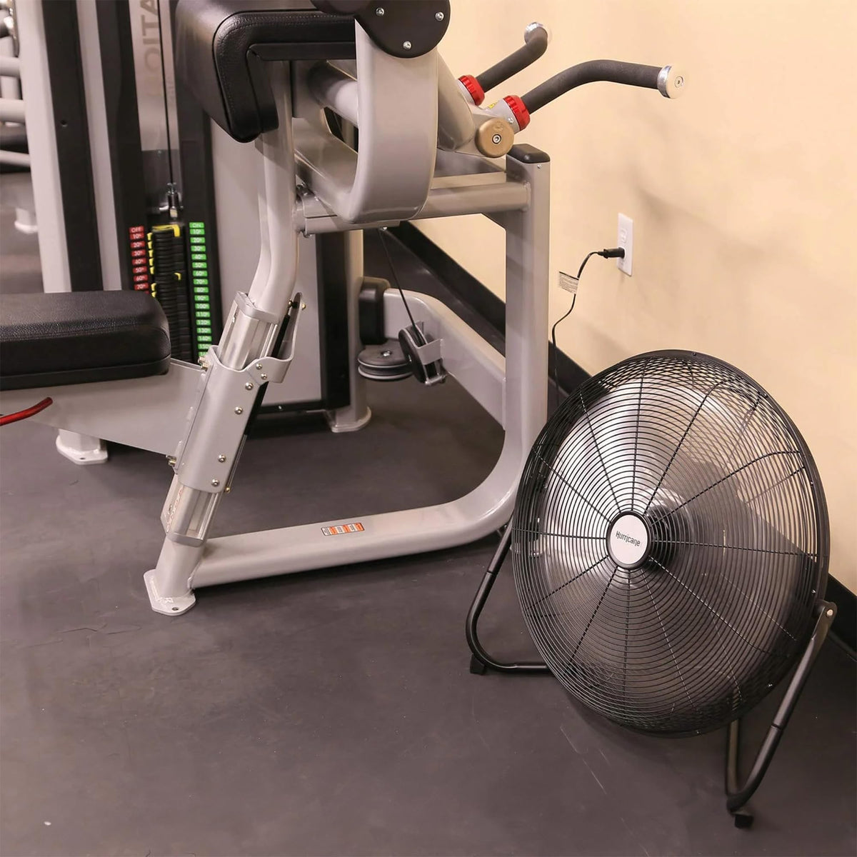 High Velocity Metal Orbital Floor Fan, 3 Speeds, Black, 20in N373501