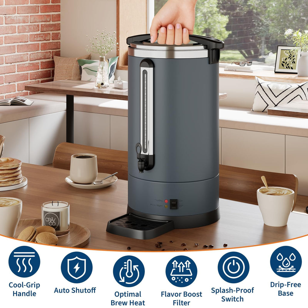 100-Cup Stainless Steel Coffee Urn O722